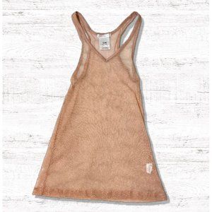 L.A. Express Womens Sheer Tank Top S Pink